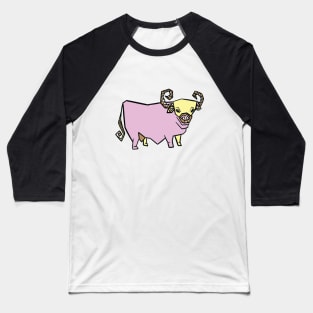 Retro Highland Cow Baseball T-Shirt